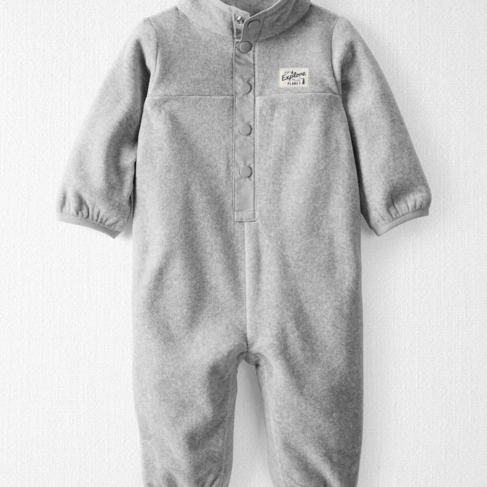 Baby Microfleece Jumpsuit Made with Organic Cotton